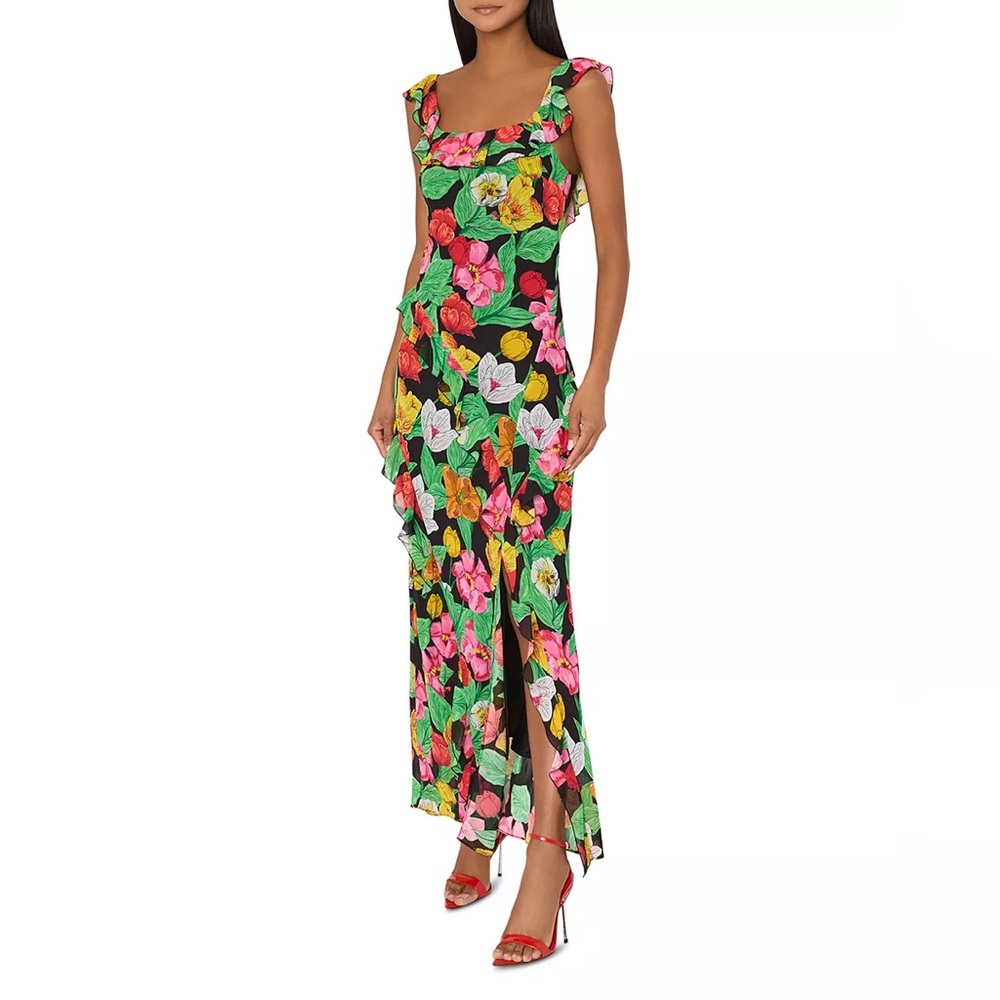 MILLY
Tulip Rosette Ruffled Maxi Dress 4